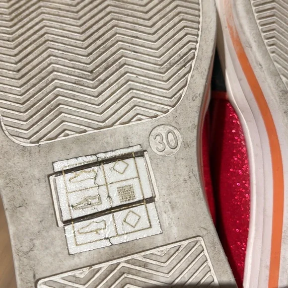 Crewcuts Little Girls’ Pink Glitter Slip On Sneakers (Size: 30 EU / 12.5 US) - Picture 8 of 11